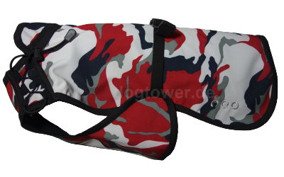 Hundemantel IQO VX, camouflage (rot/schwarz/weiss) Hundemantel IQO VX, camouflage (rot/schwarz/weiss)
