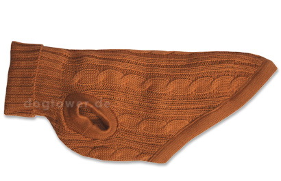 IQO Zopf-Hundepullover P20, cognac IQO Zopf-Hundepullover P20, cognac