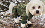 Hurtta Regenanzug Downpour Suit, camouflage/grn