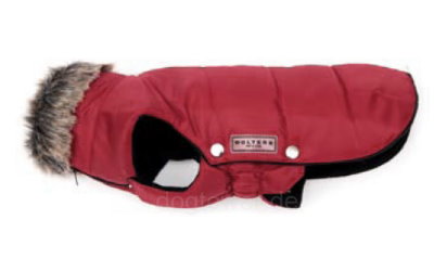 Hundemantel Parka weinrot