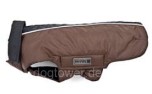 Winter Hundemantel Extra Dry, braun/schwarz